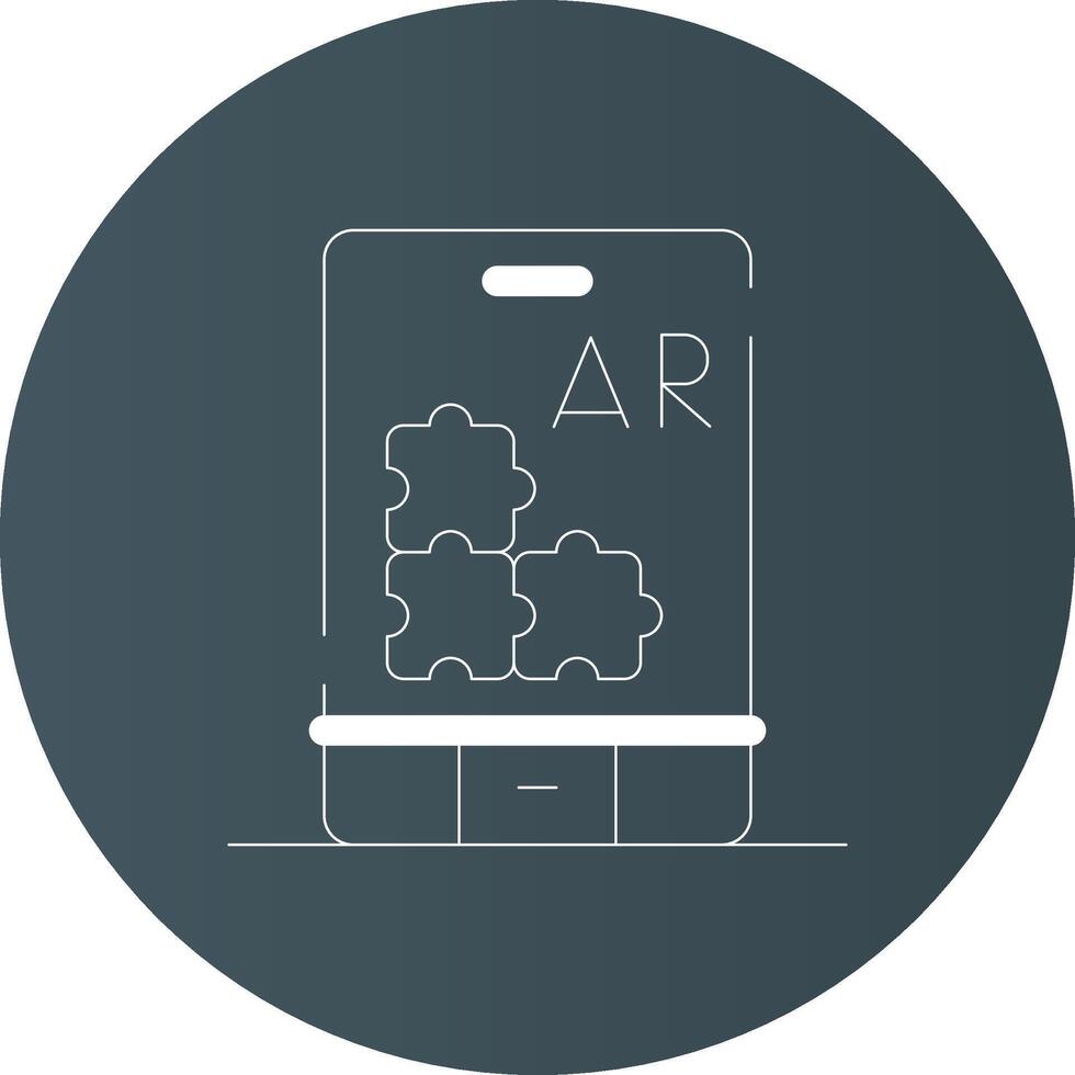 ar Puzzle kreativ Symbol Design vektor