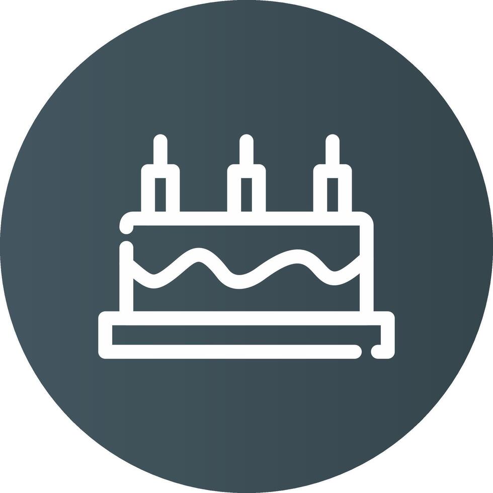 Kuchen kreatives Icon-Design vektor