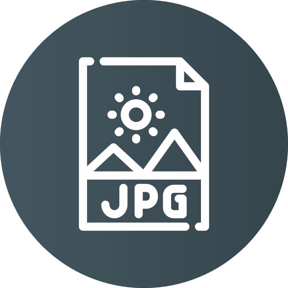 jpg-Datei kreatives Icon-Design vektor