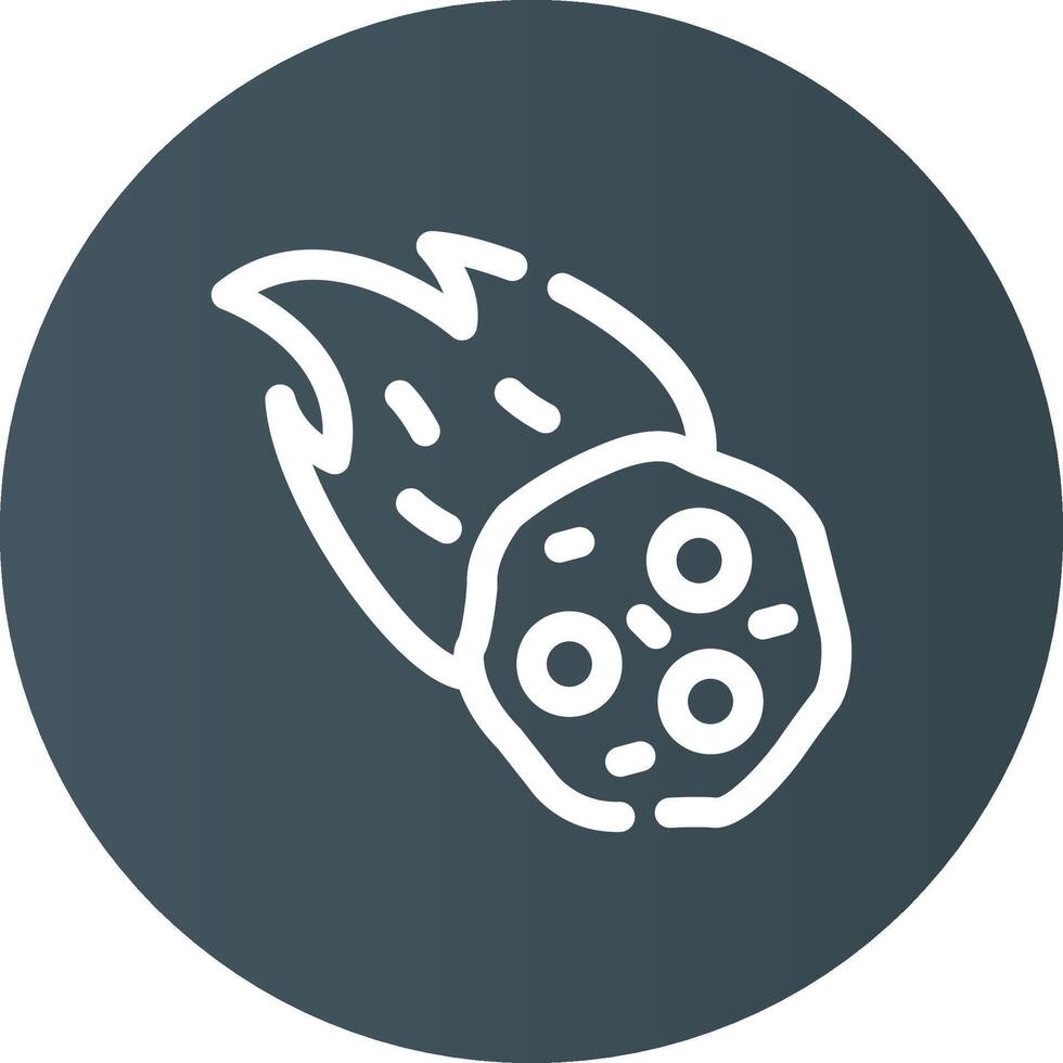 Meteor kreatives Icon-Design vektor