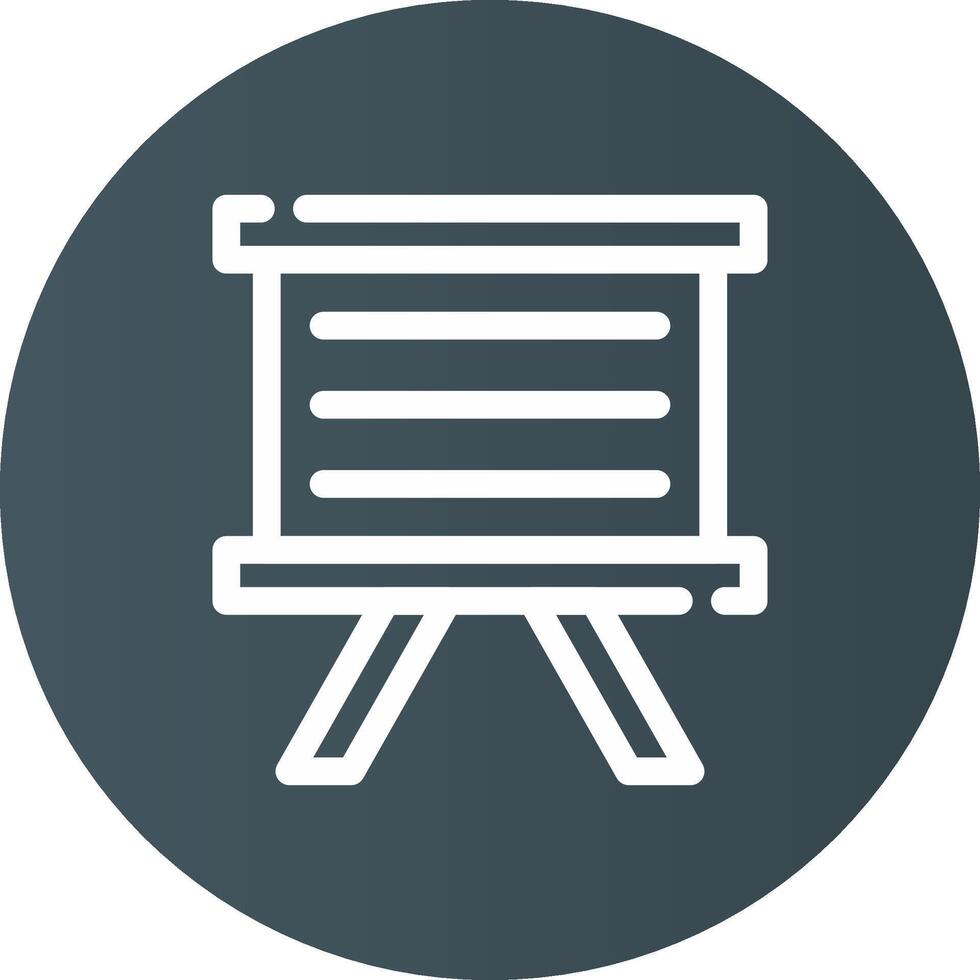 Whiteboard kreatives Icon-Design vektor