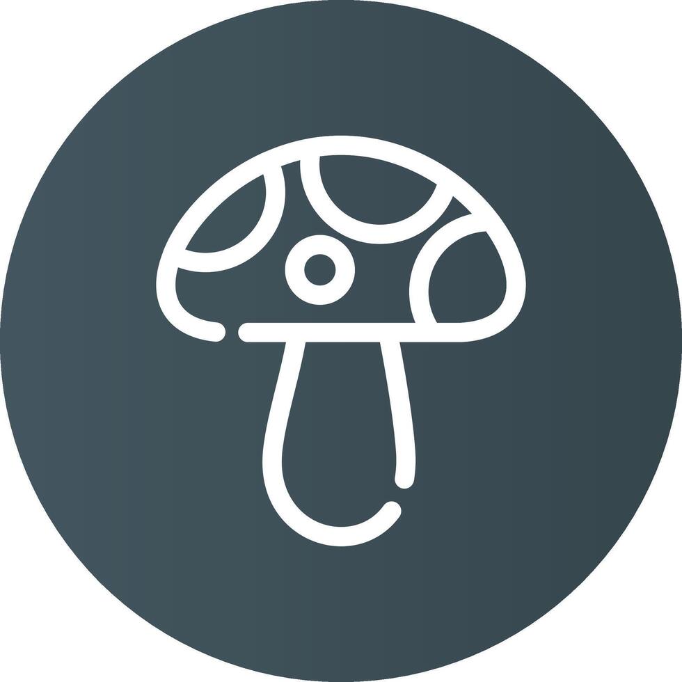 Pilz kreatives Icon-Design vektor