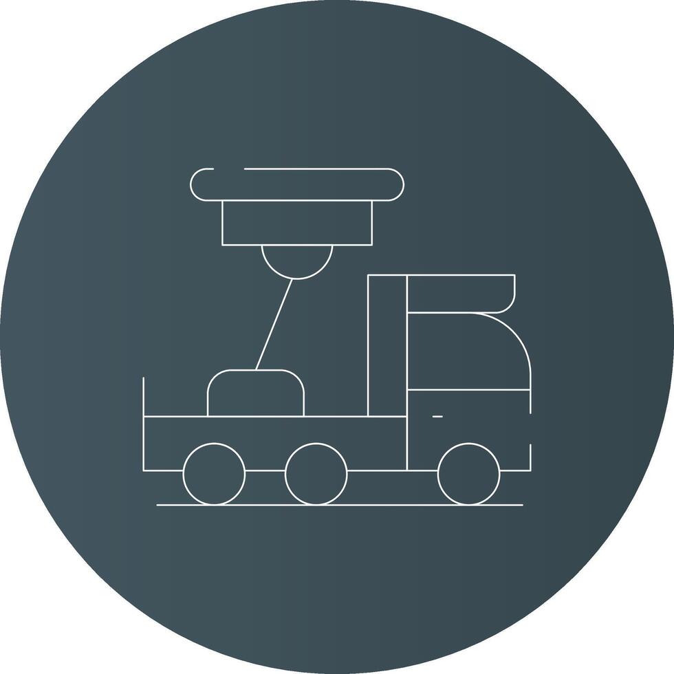 kreatives Icon-Design für Leiterwagen vektor