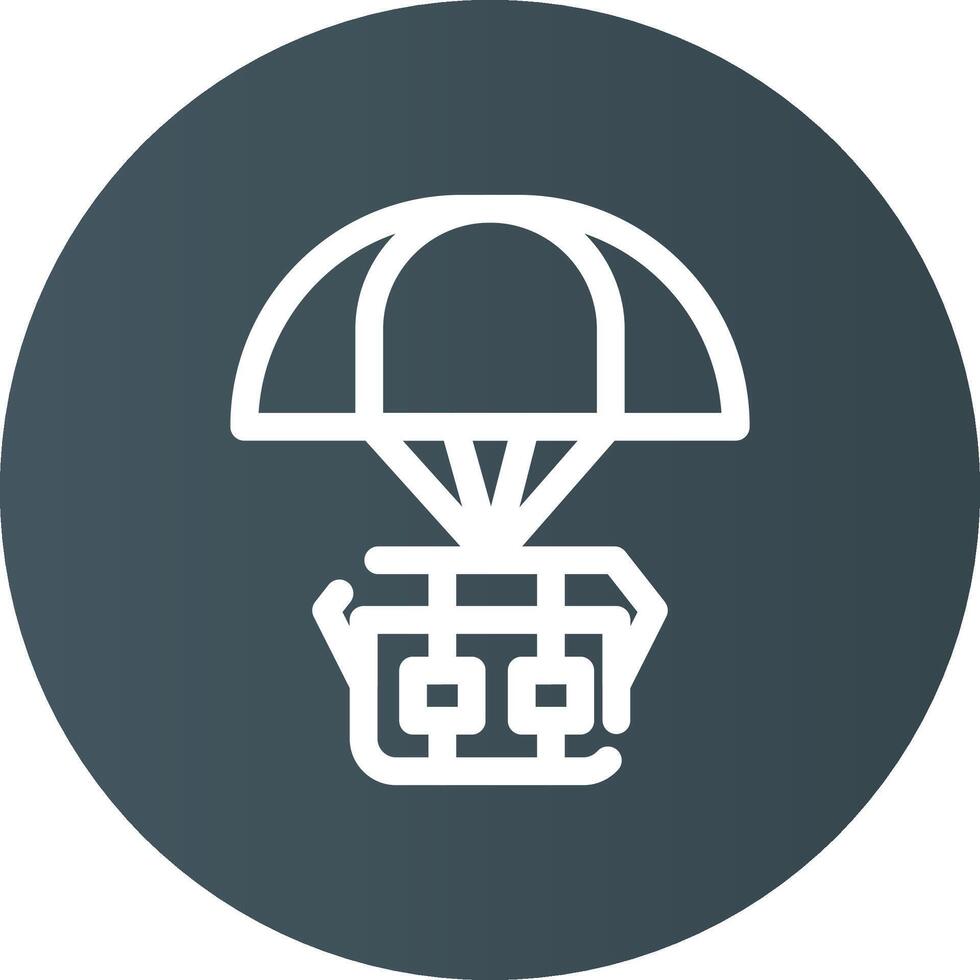 Airdrop kreatives Icon-Design vektor