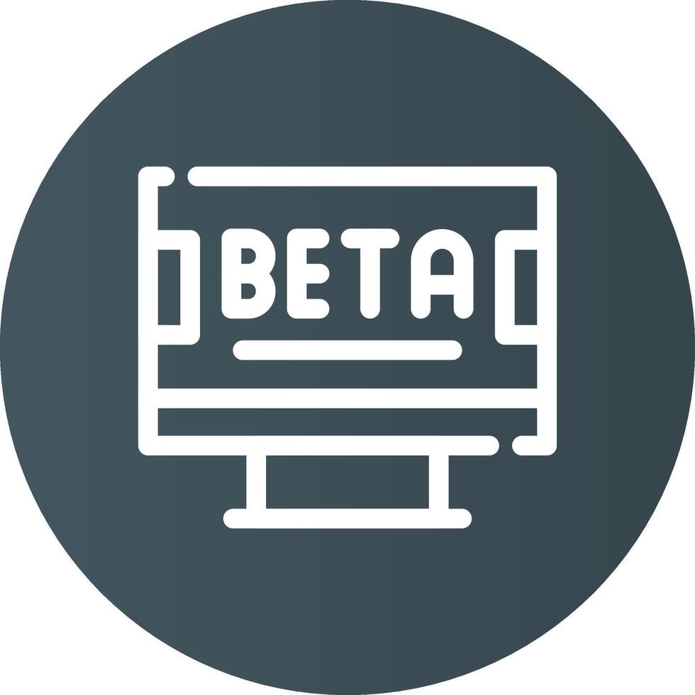 Beta kreativ Symbol Design vektor