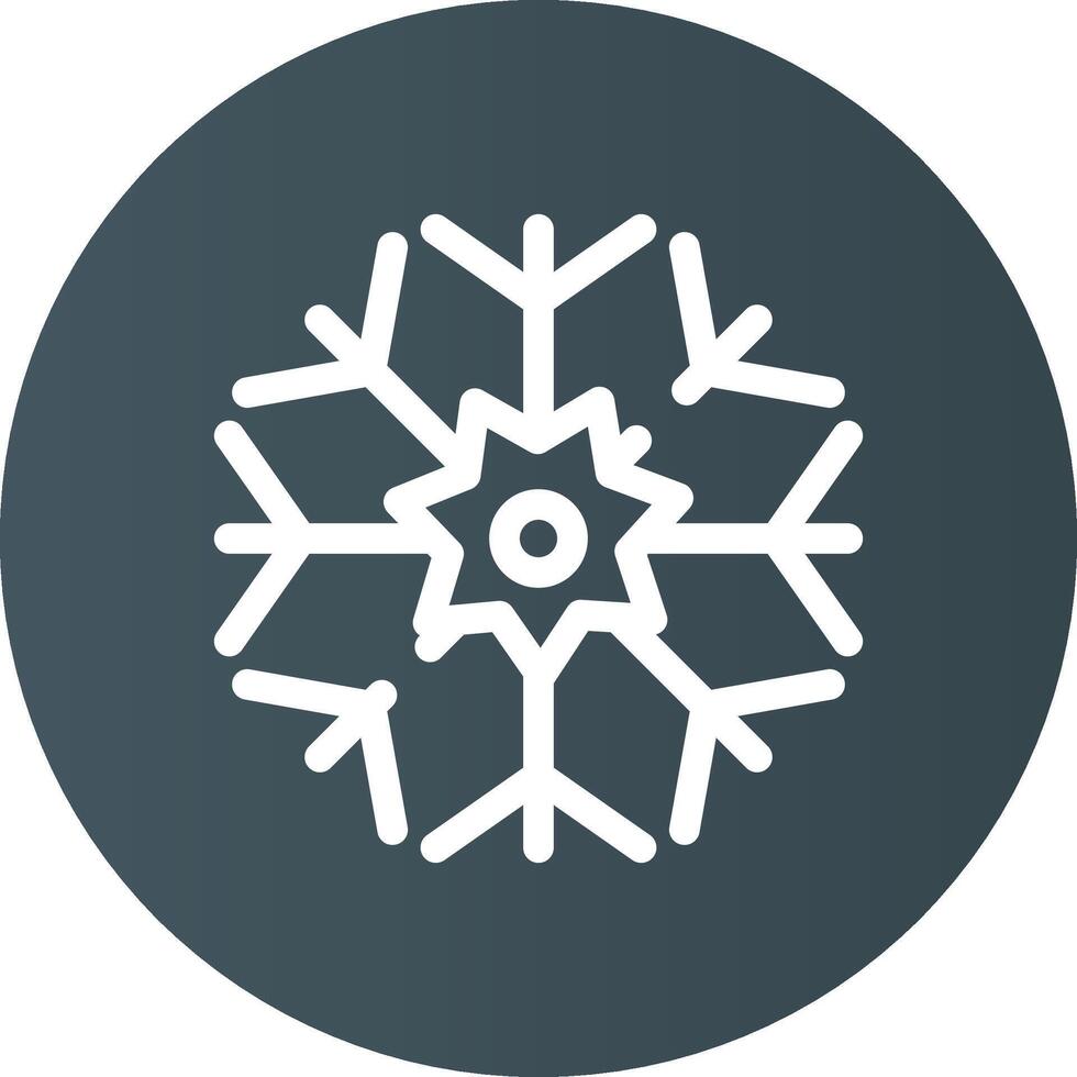 Schneeflocke kreatives Icon-Design vektor