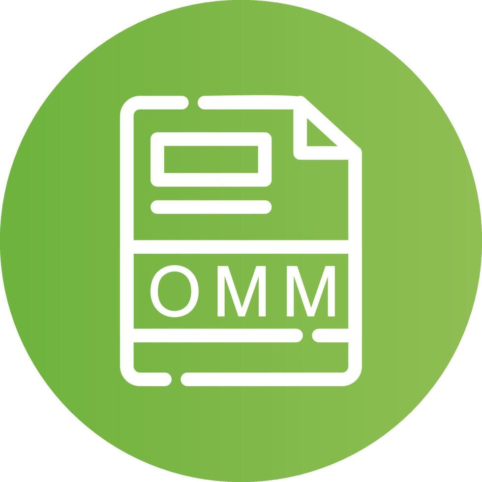 omm kreativ Symbol Design vektor