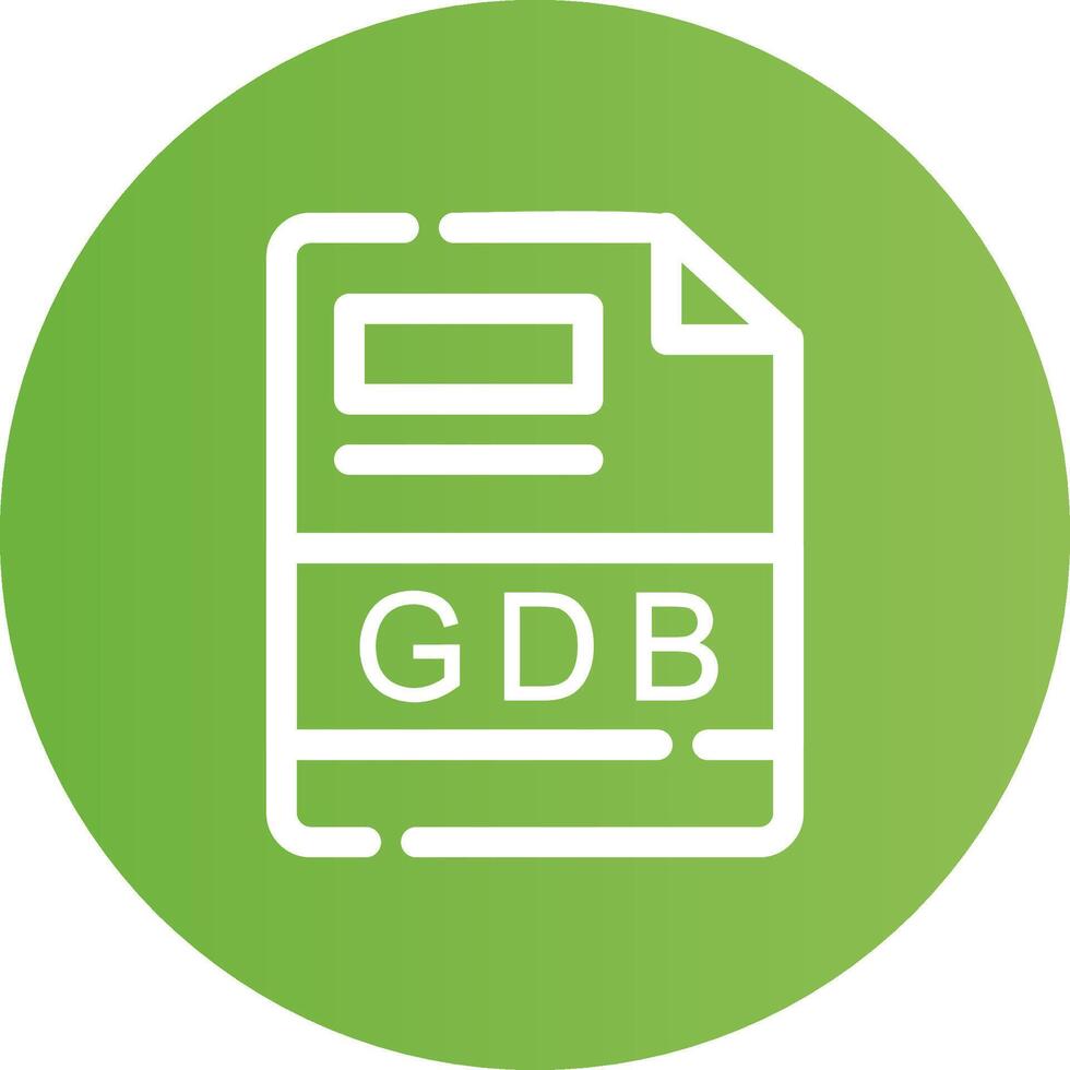 gdb kreativ Symbol Design vektor