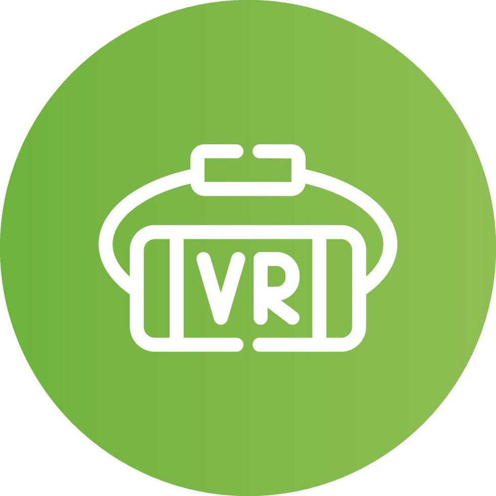 vr glasögon kreativ ikon design vektor