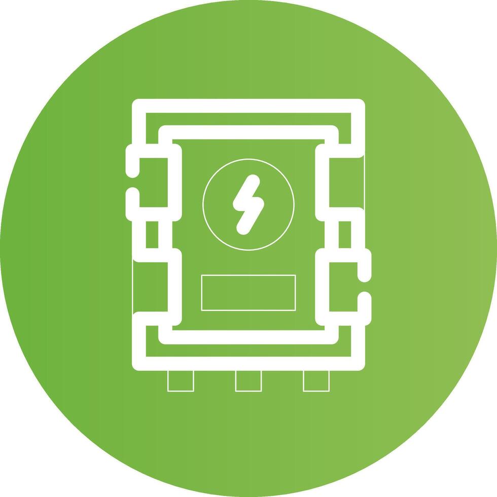 elektrisk panel kreativ ikon design vektor