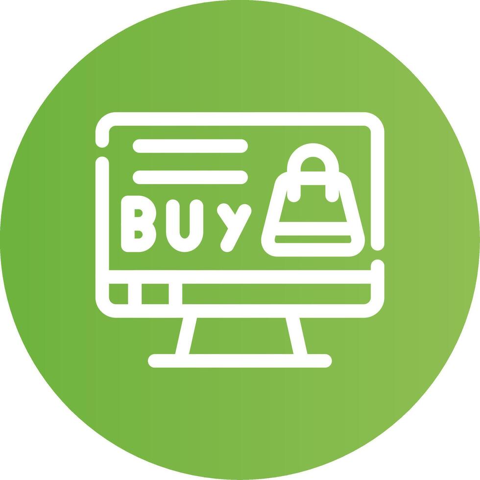 Online-Shopping kreatives Icon-Design vektor