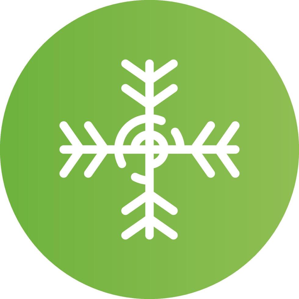 Schneeflocke kreatives Icon-Design vektor