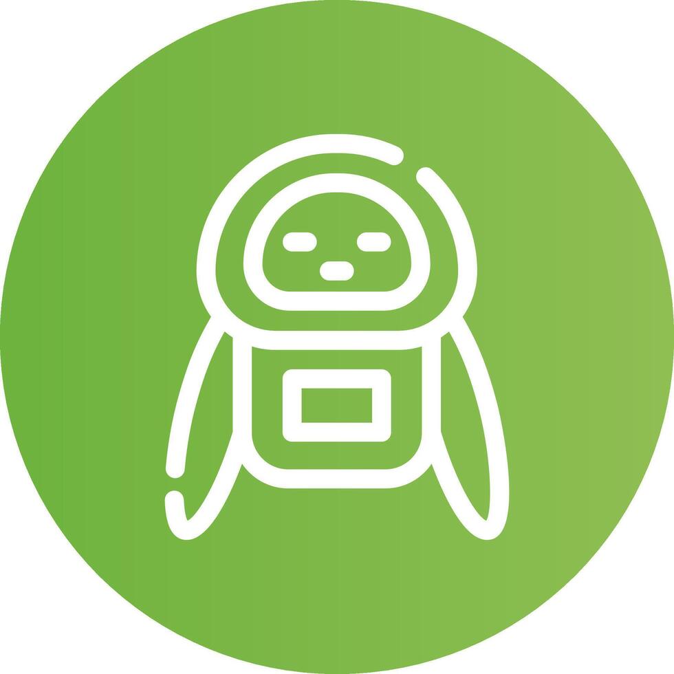 Roboter kreatives Icon-Design vektor