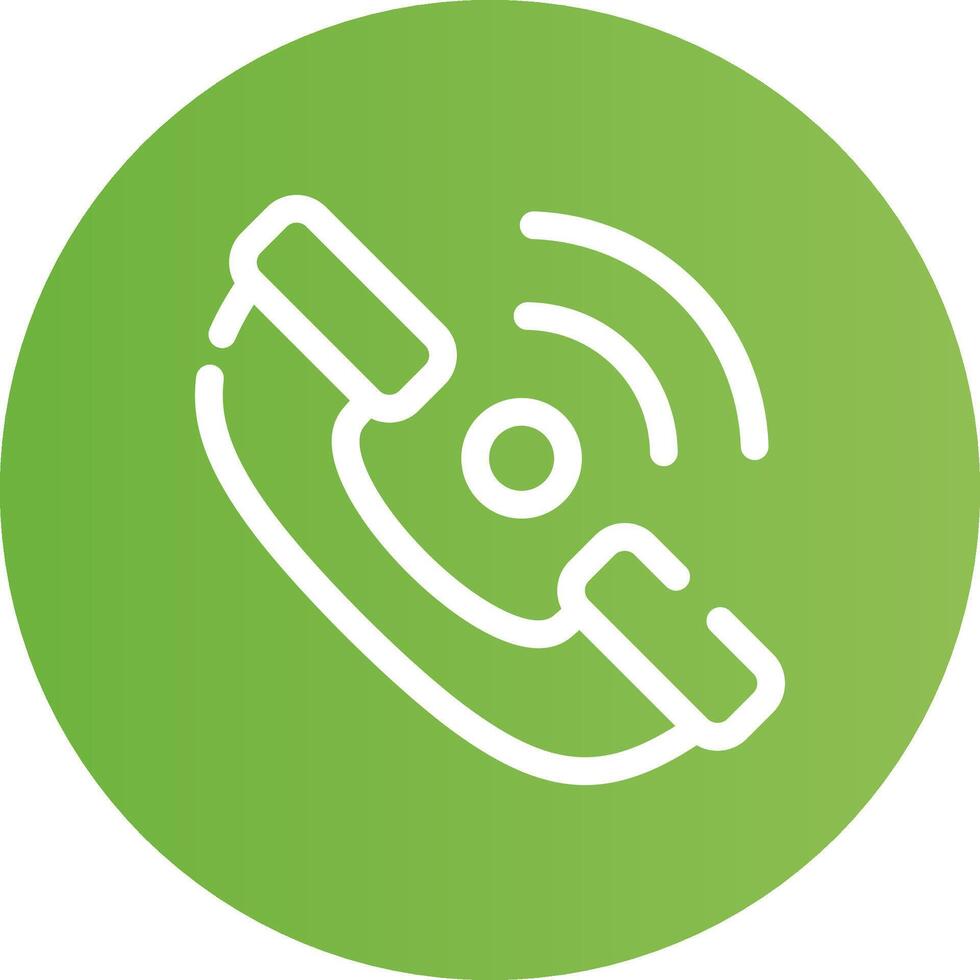 Telefonempfänger kreatives Icon-Design vektor