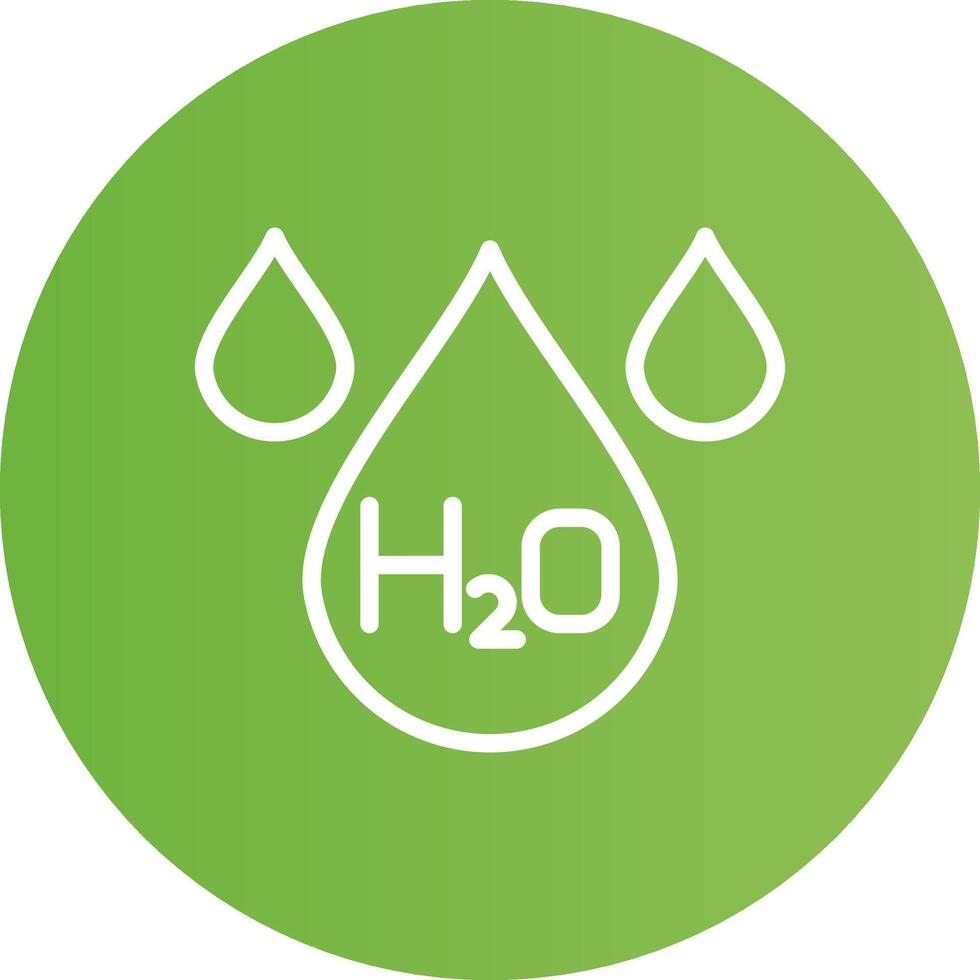 h2O kreativ ikon design vektor