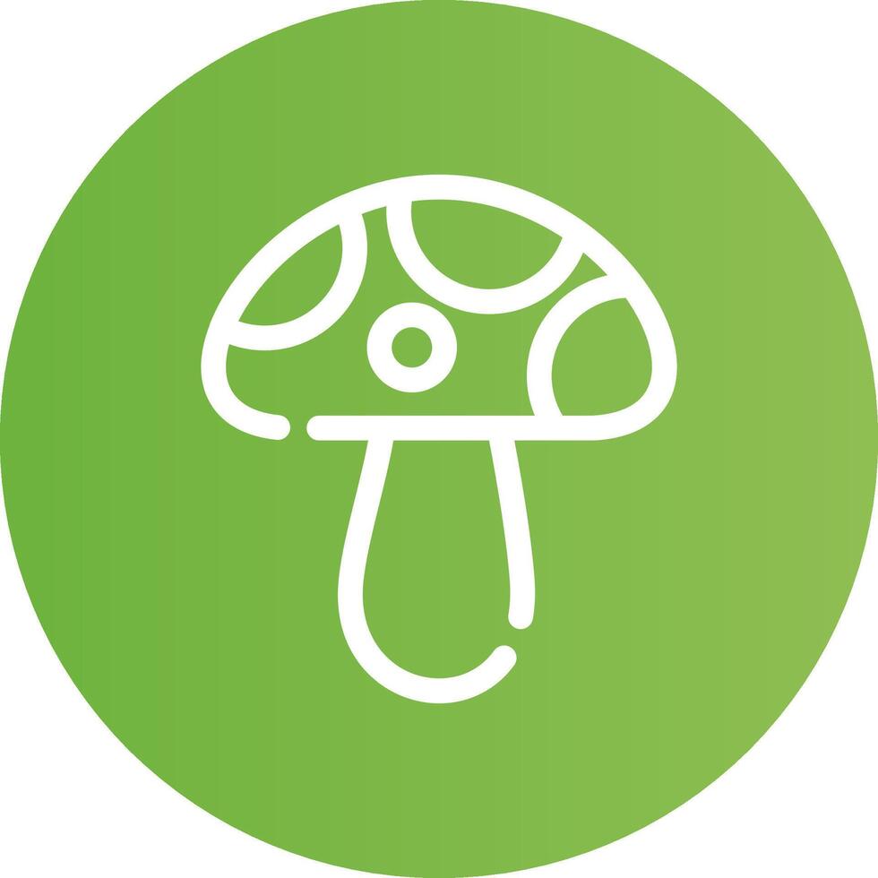 Pilz kreatives Icon-Design vektor