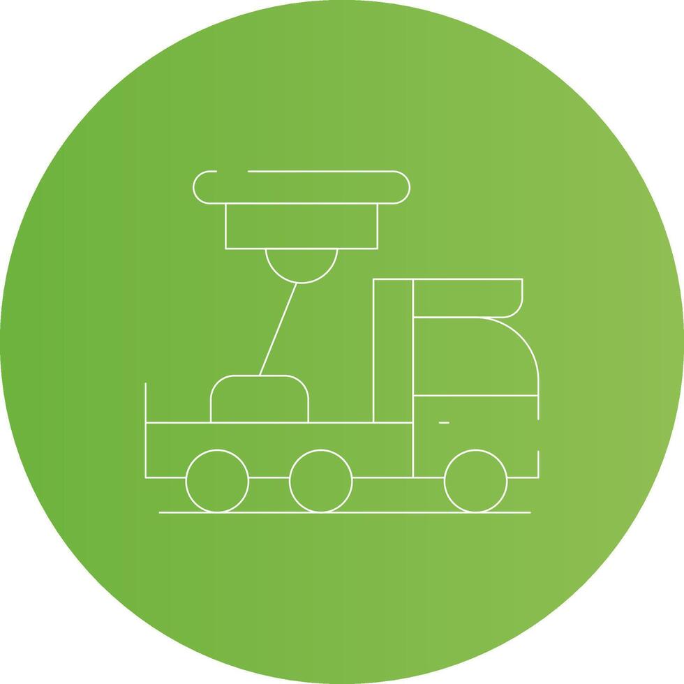 kreatives Icon-Design für Leiterwagen vektor