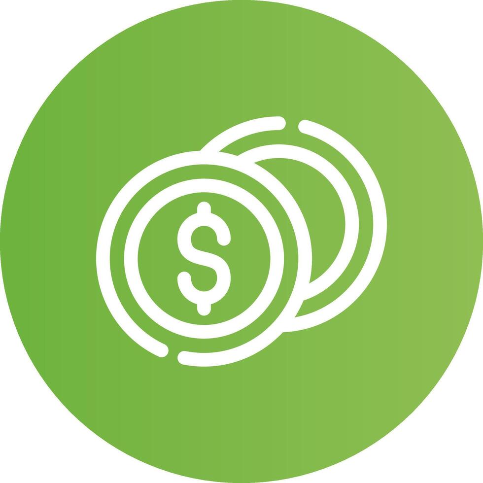 Geld kreatives Icon-Design vektor