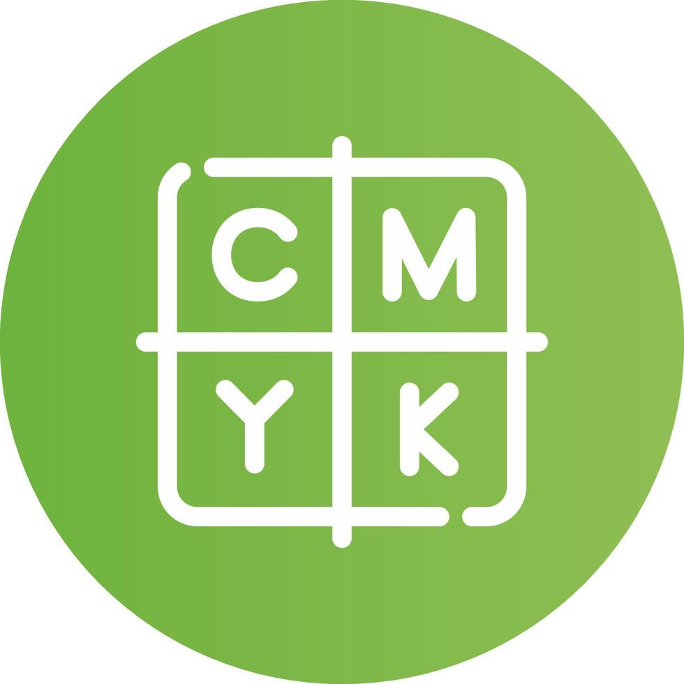 cmyk kreativ ikon design vektor