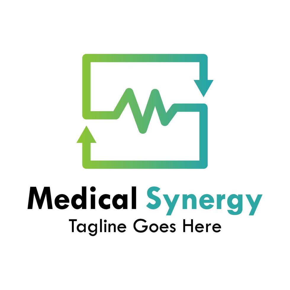 medizinisch Synergie Logo Vorlage Illustration vektor