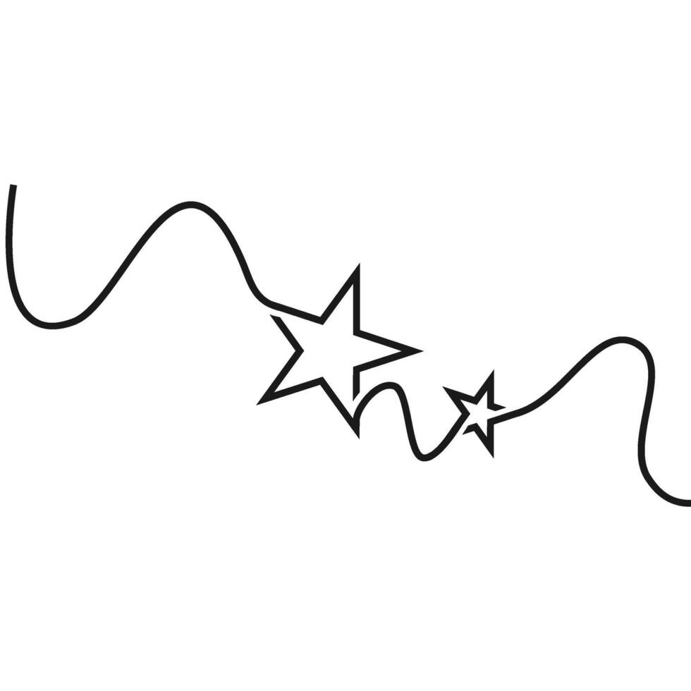 stjärna skriva logotyp mall illustration vektor