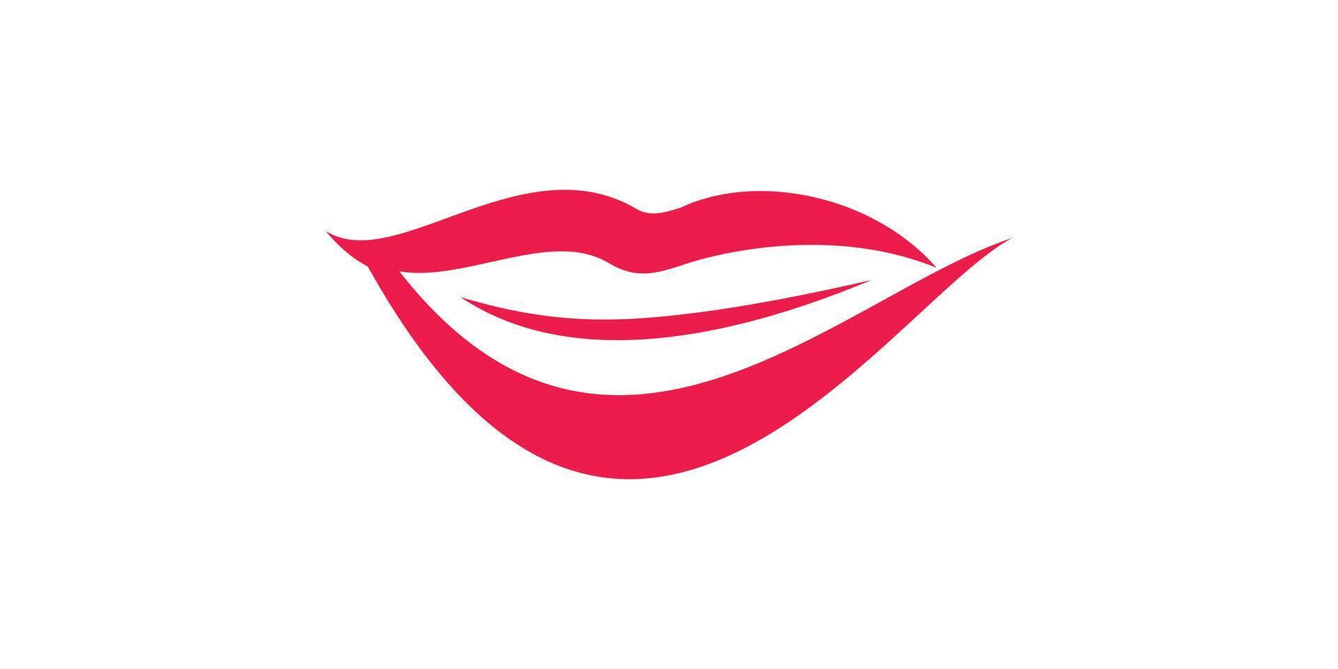 kreativ Logo Design zum Lippen, Schönheit, Salon, Pflege, Luxus, Logo Design Vorlage, Symbol, Symbol, Vektor, kreativ Idee. vektor