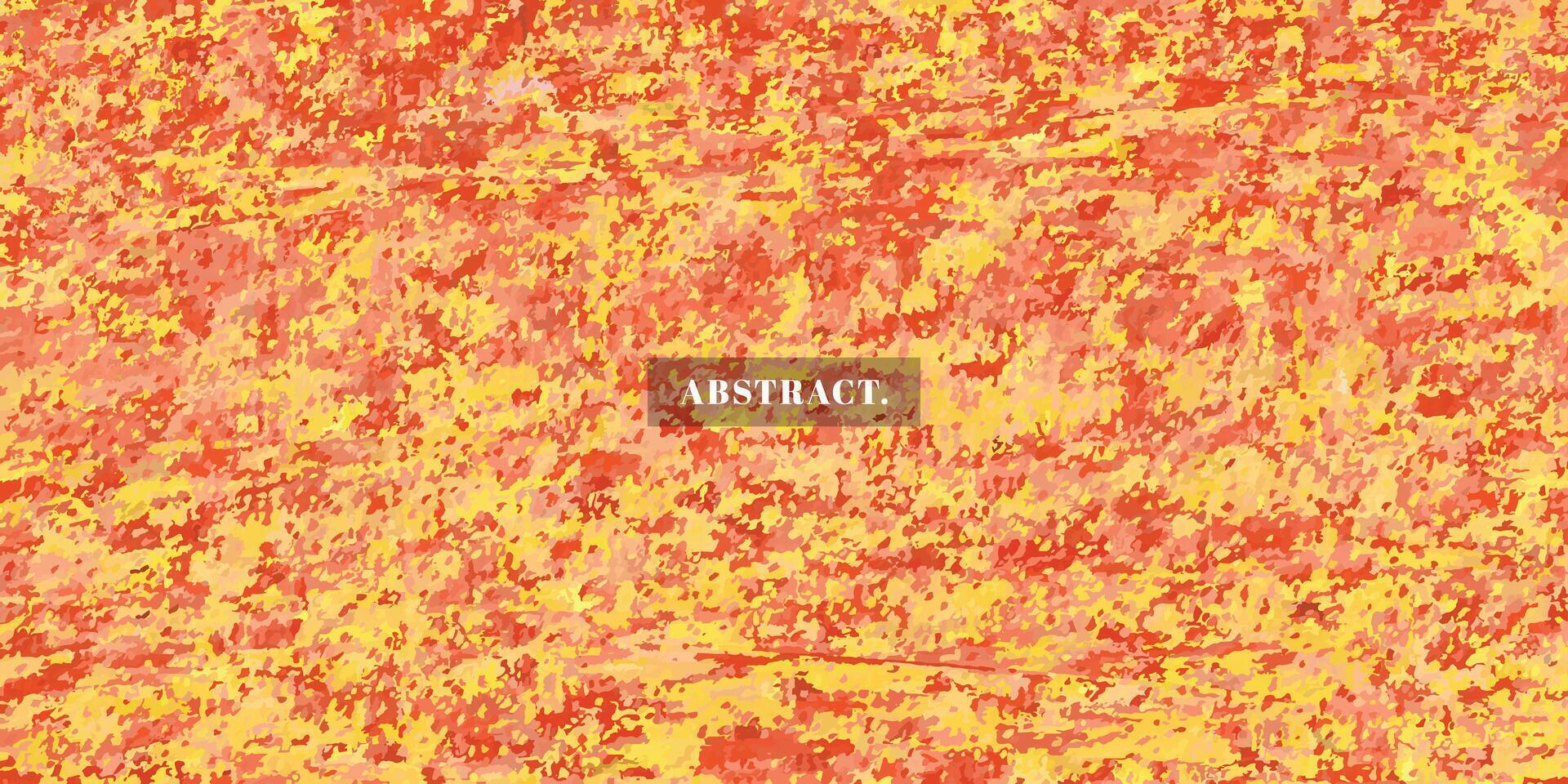 abstrakt Orange und Gelb Grunge Farbe Hintergrund. Rau Bürste Schlaganfall Hintergrund Design. vektor