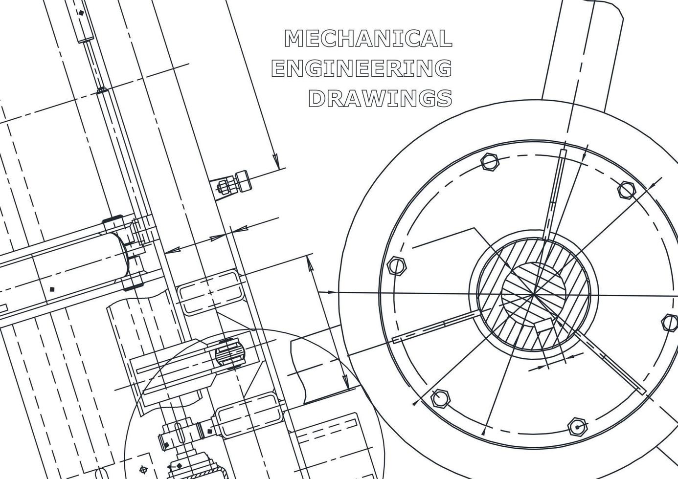 Startseite. vektortechnische Zeichnungen. mechanischer Instrumentenbau. technische abstrakte Hintergründe. technische Illustration vektor