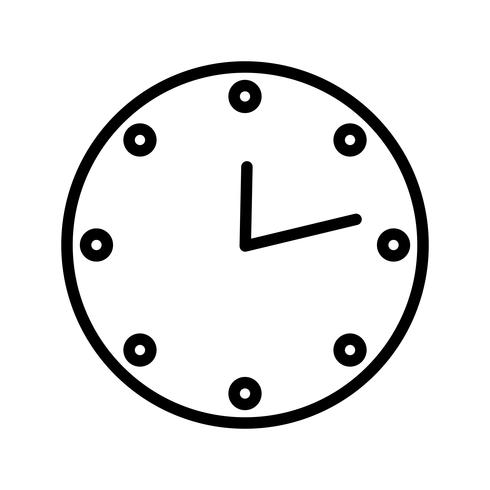 Vektor-Uhr-Symbol vektor