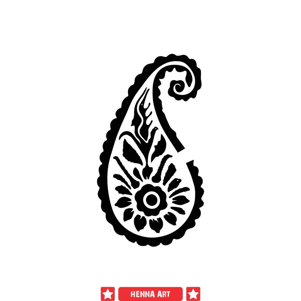 elegant Henna Ornament Vektor Pack anmutig Muster zum Design Enthusiasten