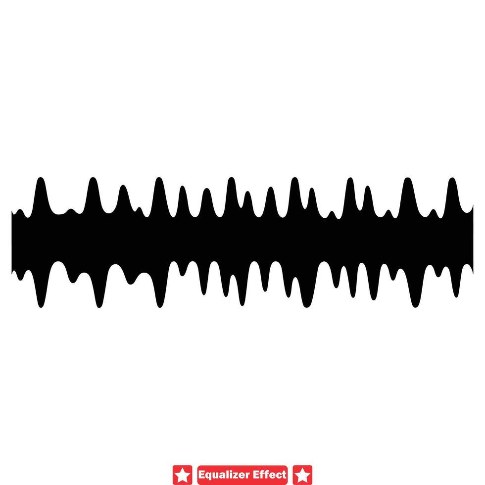 Musik- Stimmung im Bewegung Equalizer bewirken Grafik Ensemble vektor