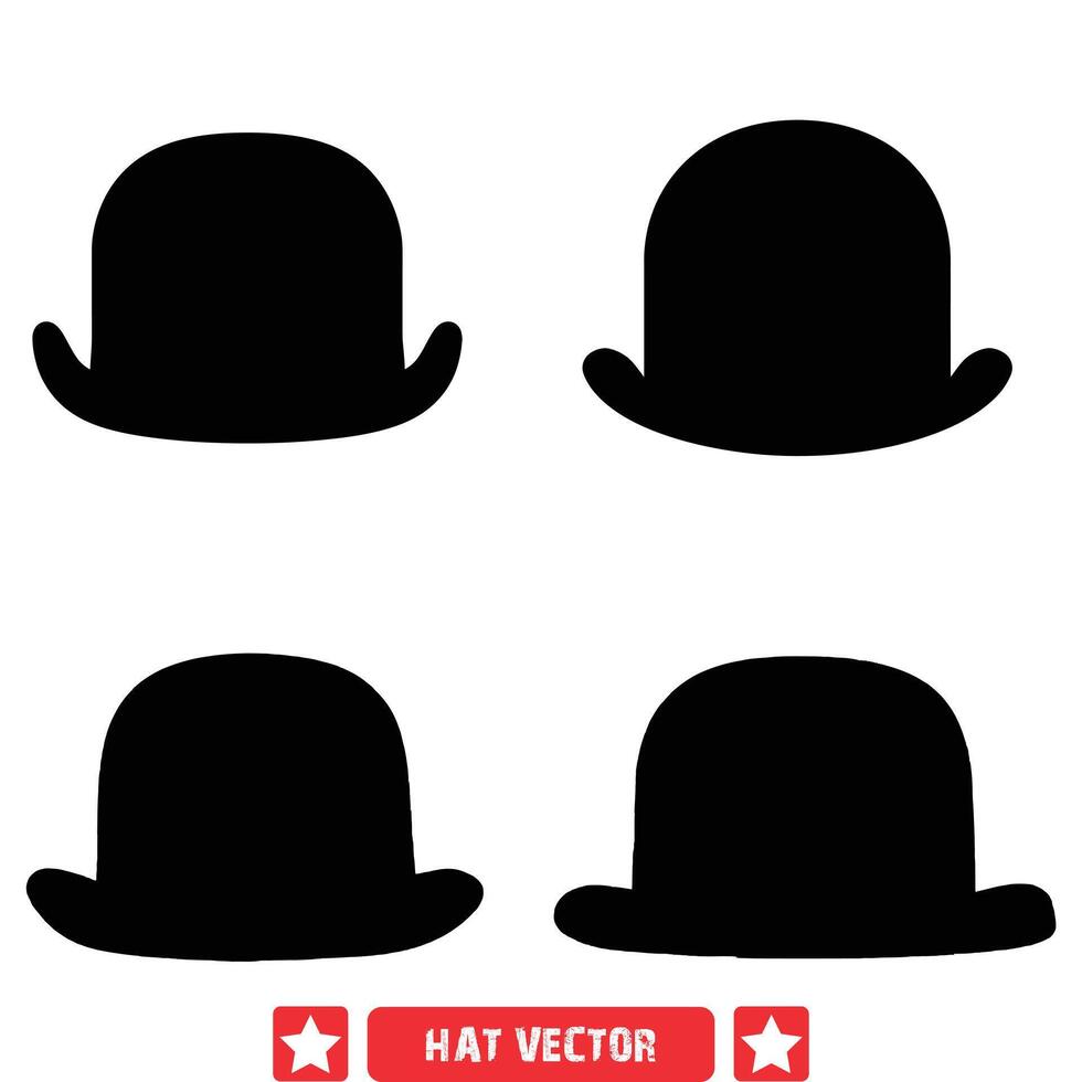 modisch Hut Vektor Silhouetten erkunden ein Angebot von modisch Kopfbedeckung Designs zum Ihre kreativ Bedürfnisse