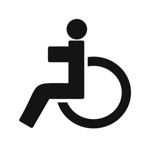 Vektor-Behinderten-Symbol vektor