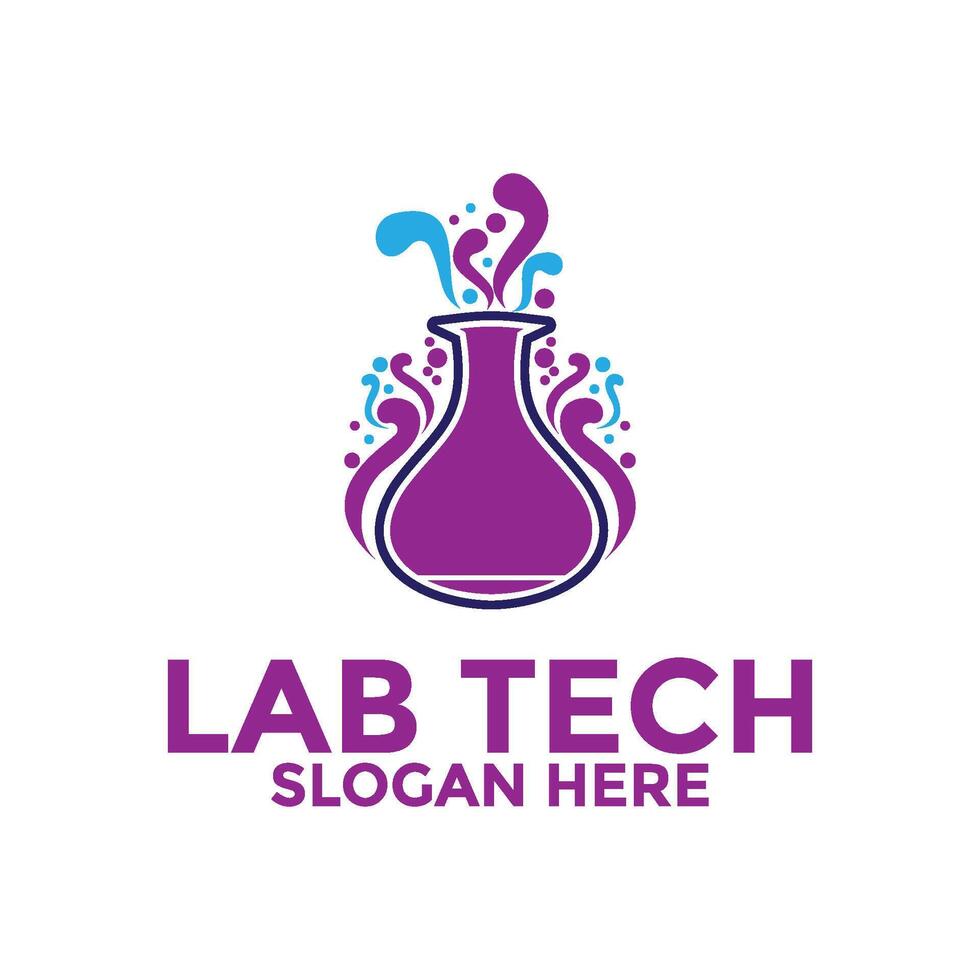 labb logotyp design ,laboratorium logotyp mönster vektor, vetenskap logotyp vektor mall