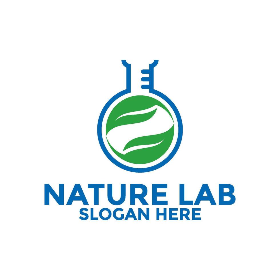 labb logotyp design ,natur laboratorium logotyp mönster vektor, vetenskap logotyp vektor mall