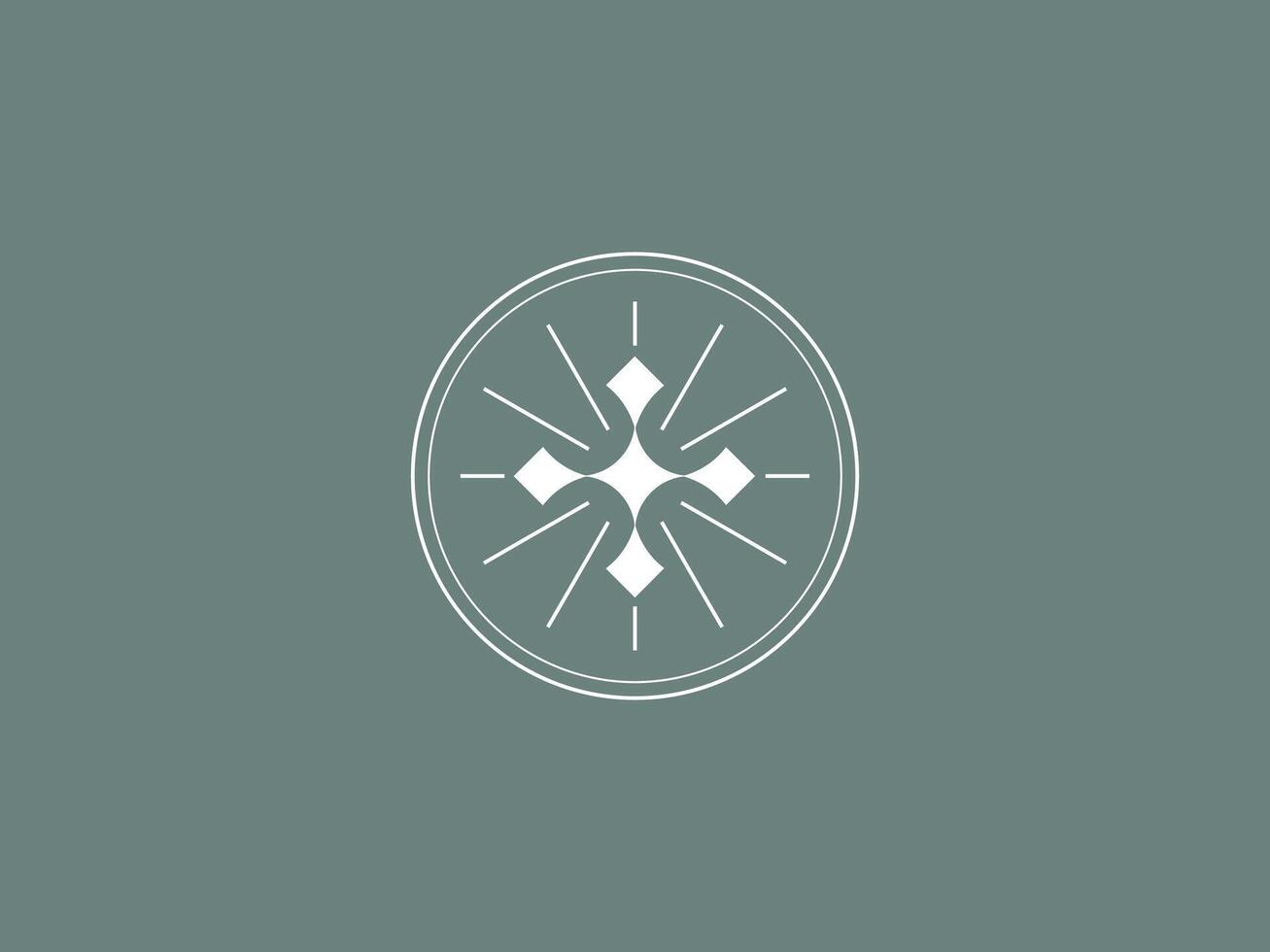 sauber und minimal Logo Vorlage mit Initiale und Wortmarke zum Gelassenheit Oase Spa, Kosmetik, und Schönheit Geschäft vektor