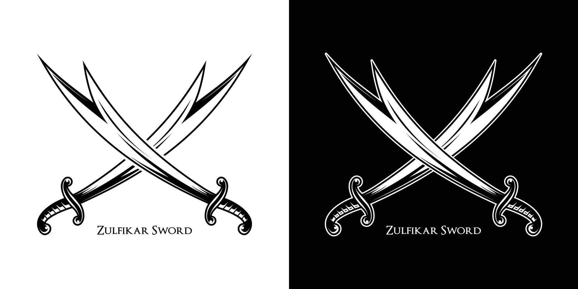 de elegant arab svärd illustration vektor