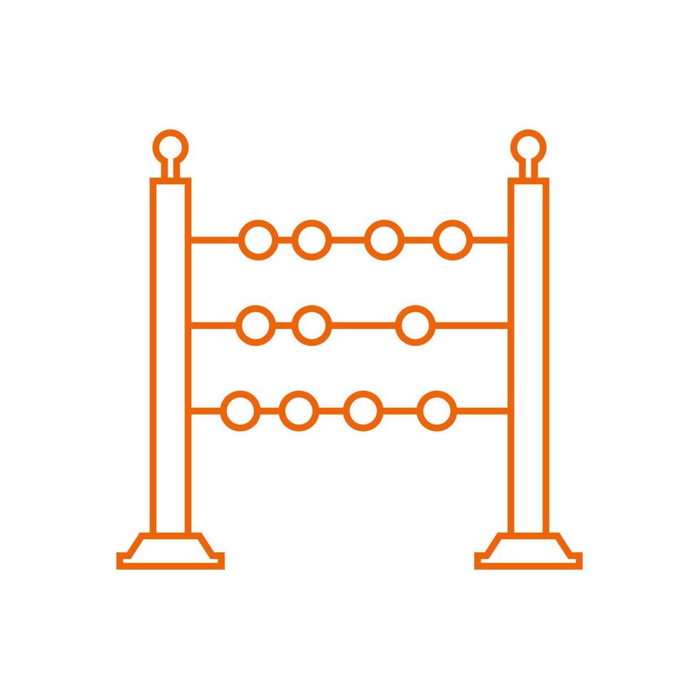 Abacus illustrerad på vit bakgrund vektor