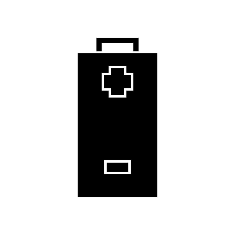 Batterie auf weißem Hintergrund dargestellt vektor