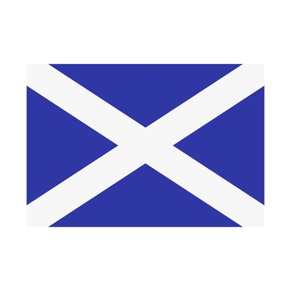 Schottland Flagge illustriert auf ein Weiß Hintergrund vektor