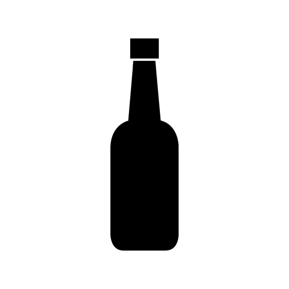 Bier Flasche illustriert auf Weiß Hintergrund vektor