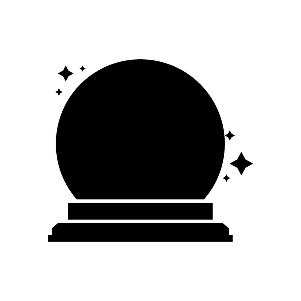 Kristall Ball illustriert auf Weiß Hintergrund vektor