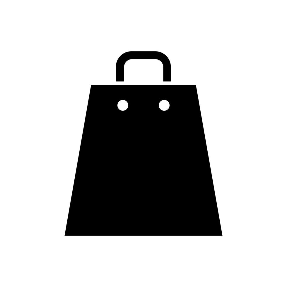 Einkaufstasche auf weißem Hintergrund vektor