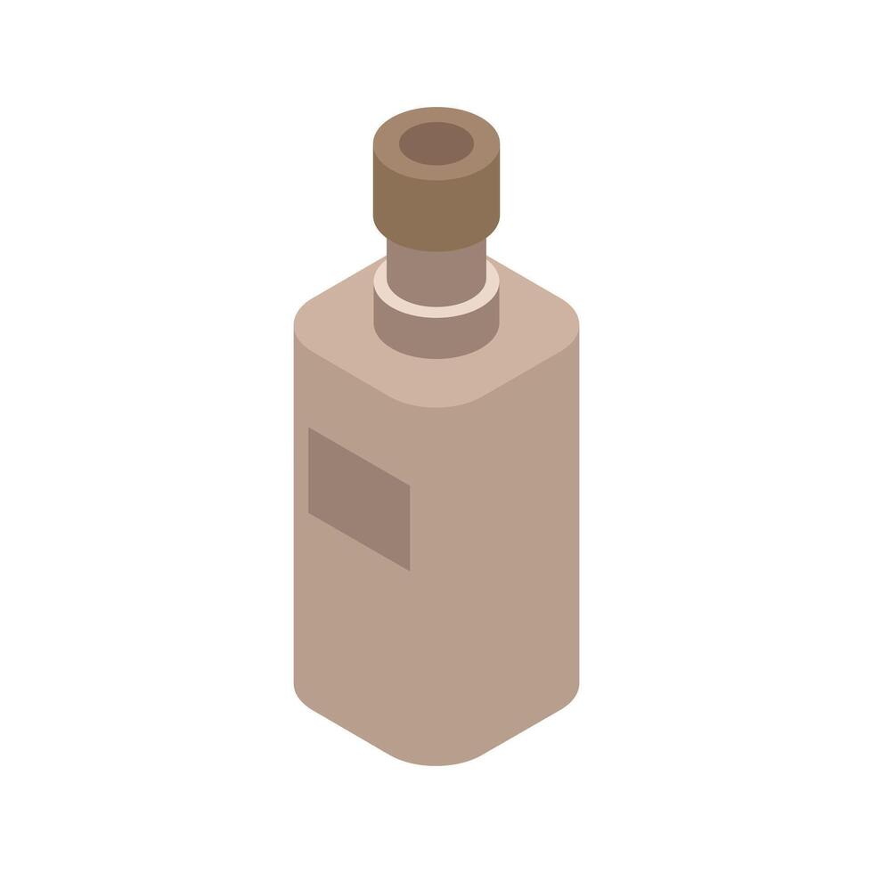 illustriert isometrisch Rum Flasche vektor