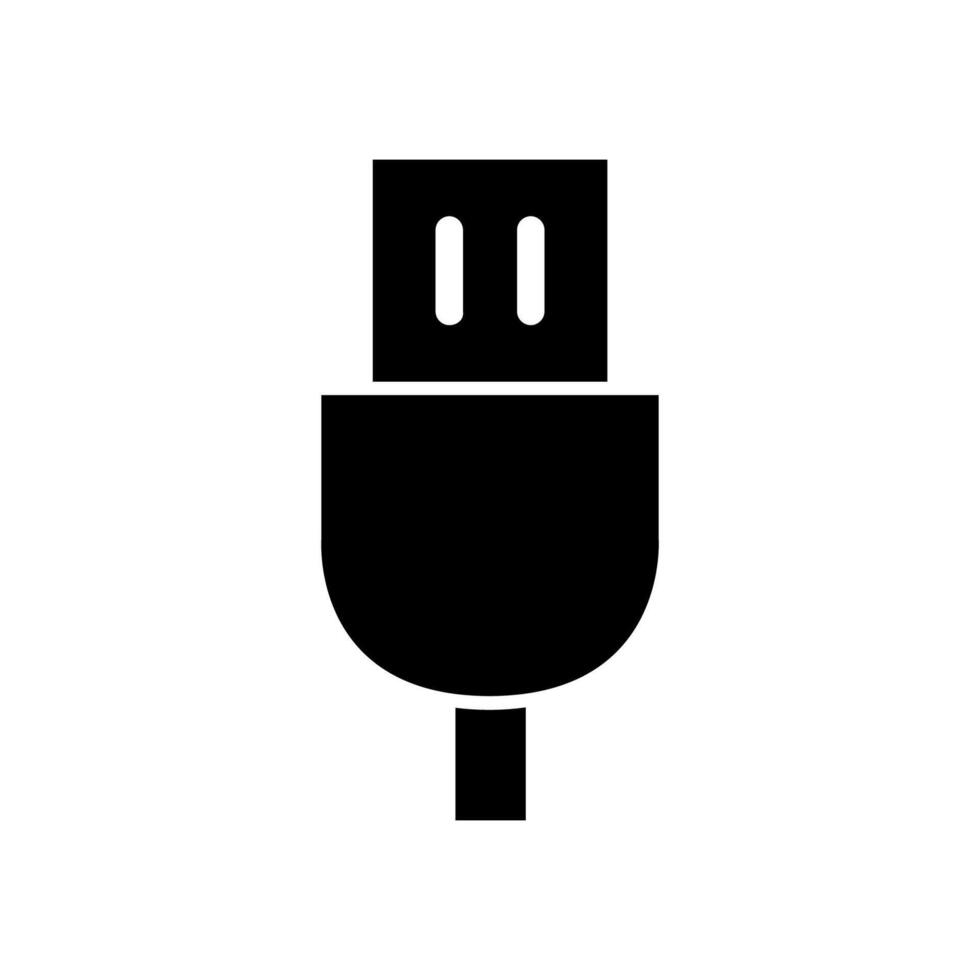 USB Kabel illustriert auf Weiß Hintergrund vektor