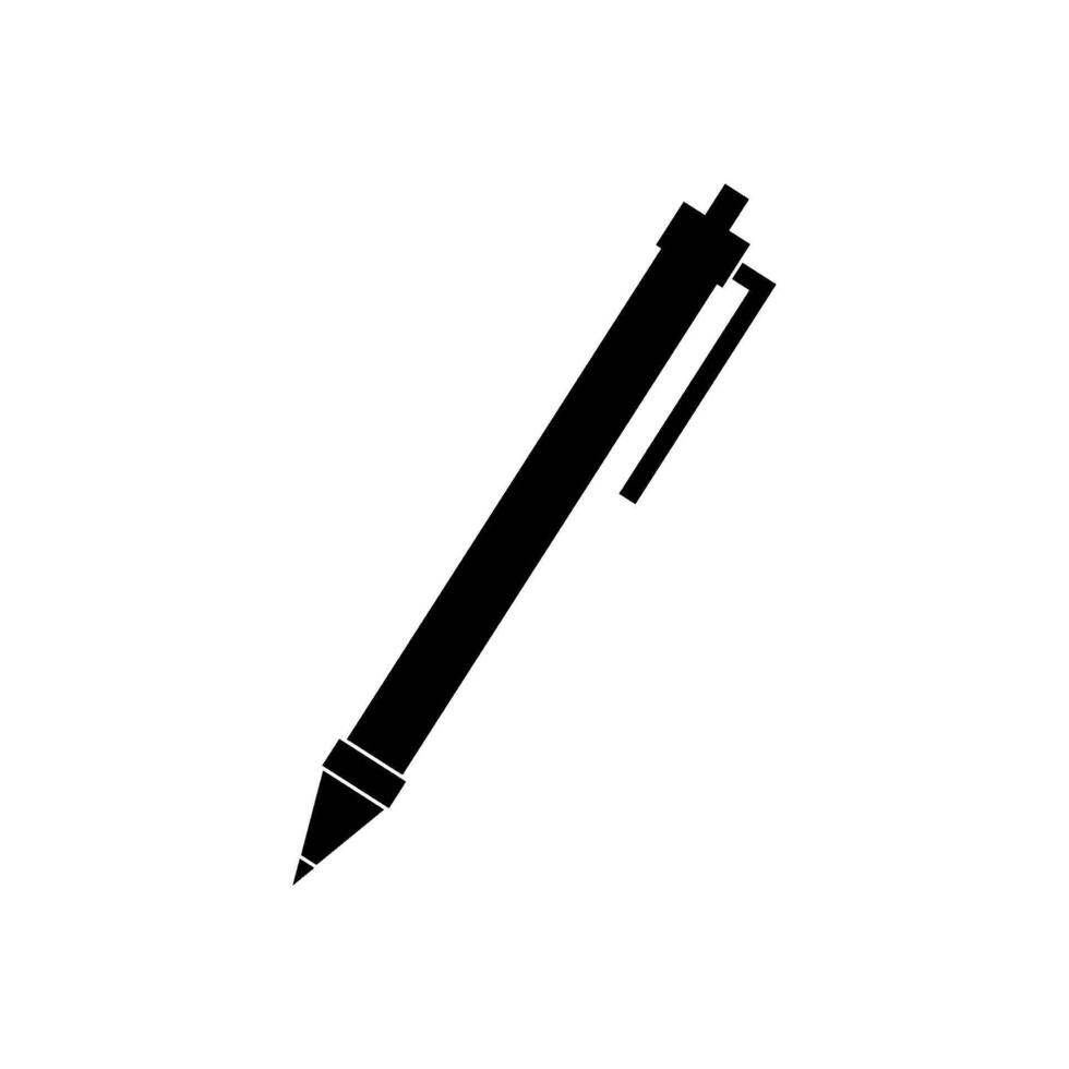 Kugelschreiber auf weißem Hintergrund vektor