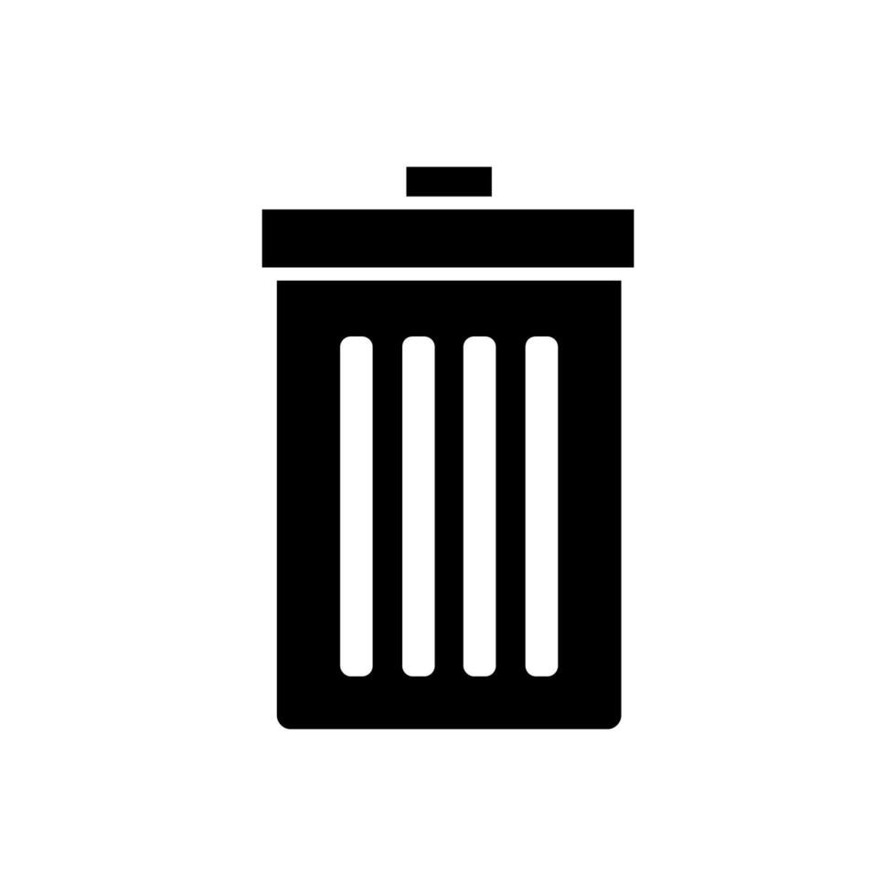 Müll Behälter illustriert auf Weiß Hintergrund vektor