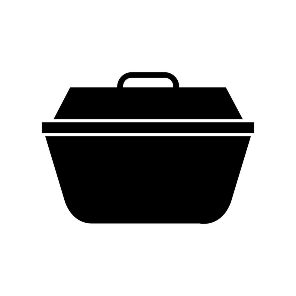 Mittagessen Box illustriert auf Weiß Hintergrund vektor