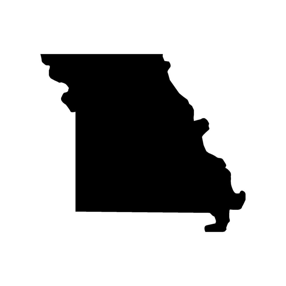 Missouri Karte illustriert auf Weiß Hintergrund vektor