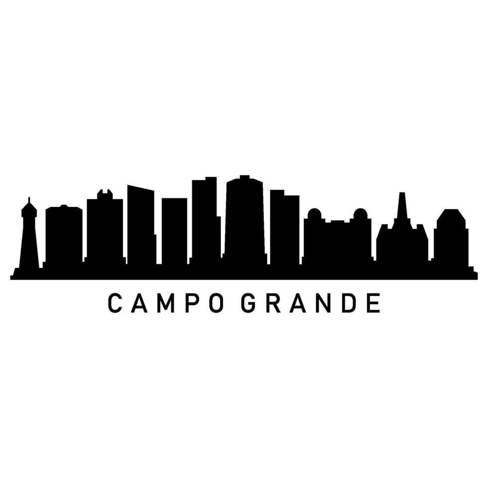 campo grande horisont på vit bakgrund vektor